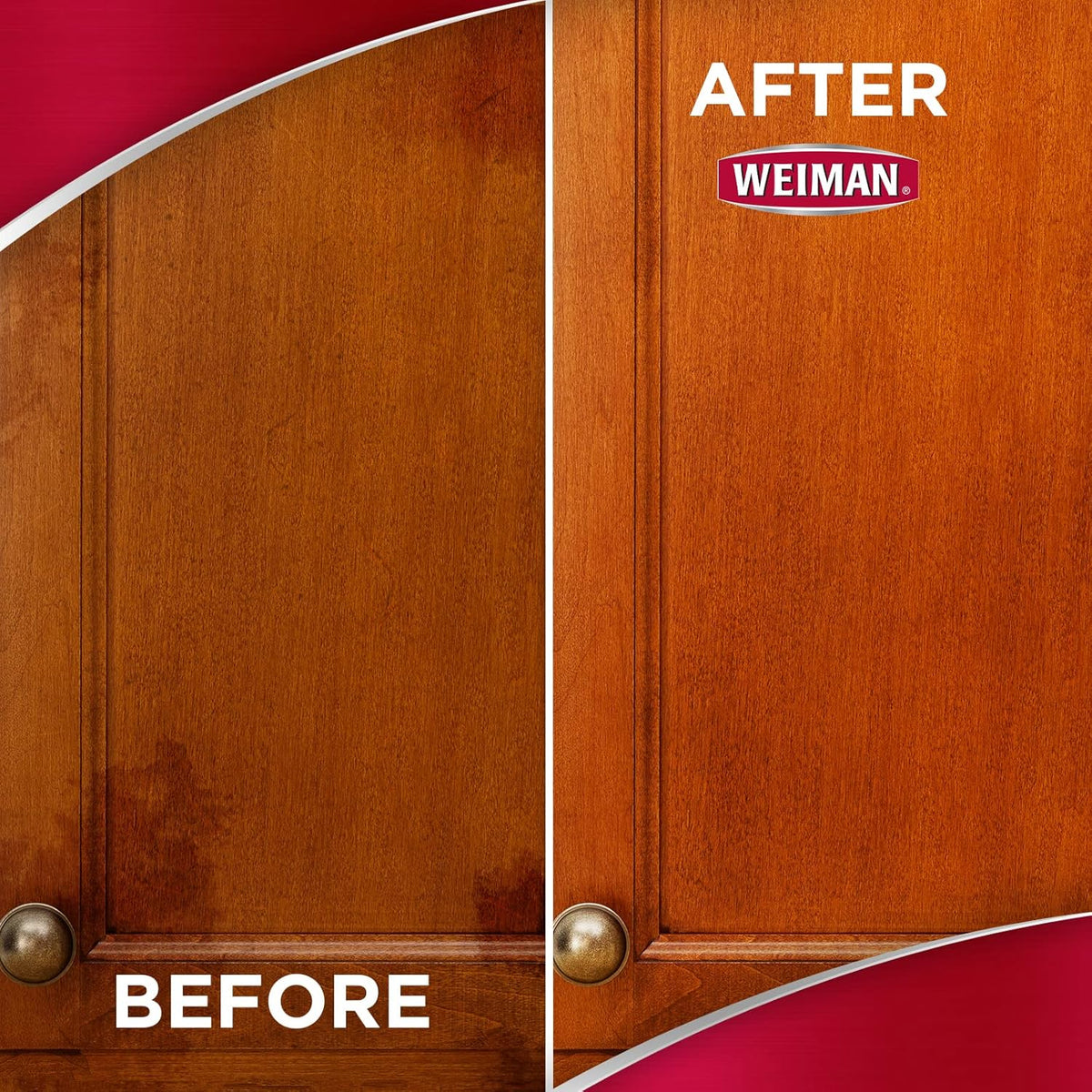 Weiman Cabinet & Wood Clean & Shine Spray - Furniture, Kitchen Cabinets, Baseboard & Trim, Fresh
