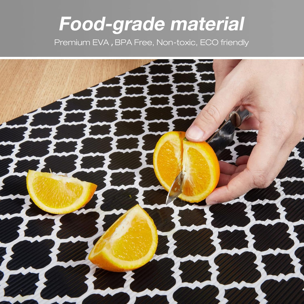 Glotoch Shelf Liners for Kitchen Cabinets 12” x 20 ft, Non Slip Drawer Liner, Waterproof Cabinet
