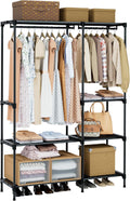 Clothes Rack, Portable Closet, 44.9 Inch Large Capacity Wardrobe Closet, Clothes Storage Organizer