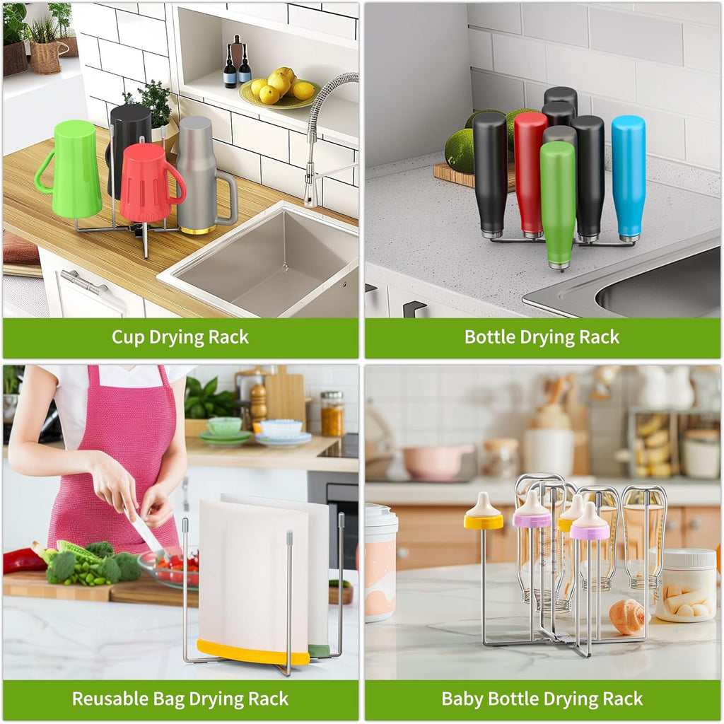 Retractable Bottle Drying Rack, Baby Bottle Drying Rack, Collapsible Cup Draining Rack, Reusable