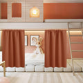 RYB HOME Small Curtains for Bathroom Windows, Blackout Blinds Shades for Bedroom Dorm Storage