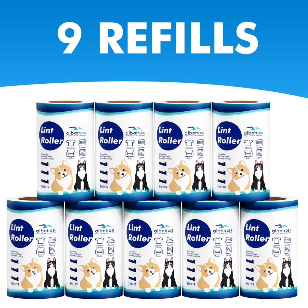 Extra Sticky Lint Roller Refills Only, Mega Value Set 999 Sheets for Pet Hair Removal, Dog and Cat