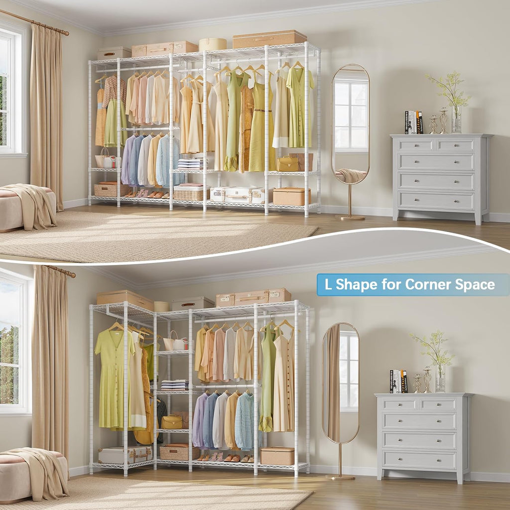 VIPEK V50 Extra Large Portable Closet Rack Bedroom Armoire Freestanding Wardrobe Closet, Heavy Duty