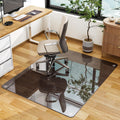 GLSLAND 46" × 55" [Tempered Glass] Chair Mat – Durable Office Chair Mat on Carpet with 0.2"