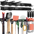 LBT 99" Garage Tool Organizer Wall Mount - 1000lbs Garden Tool Organizer with Adjustable Hooks