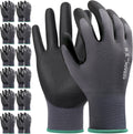 Kebada Work Gloves for Men and Women, Foam Nitrile Coated Safety Gloves with Grip, Ideal for
