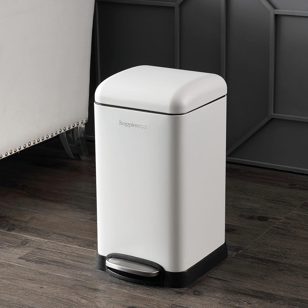 Happimess HPM1012C Betty Retro Mini 3.2-Gallon Step-Open Trash Can, Modern, Minimalistic