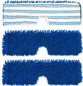 3 Pack Mop Heads Replacements for Ocedar Dual-Action Microfiber Flip Mop, Double Sided Mop Replace