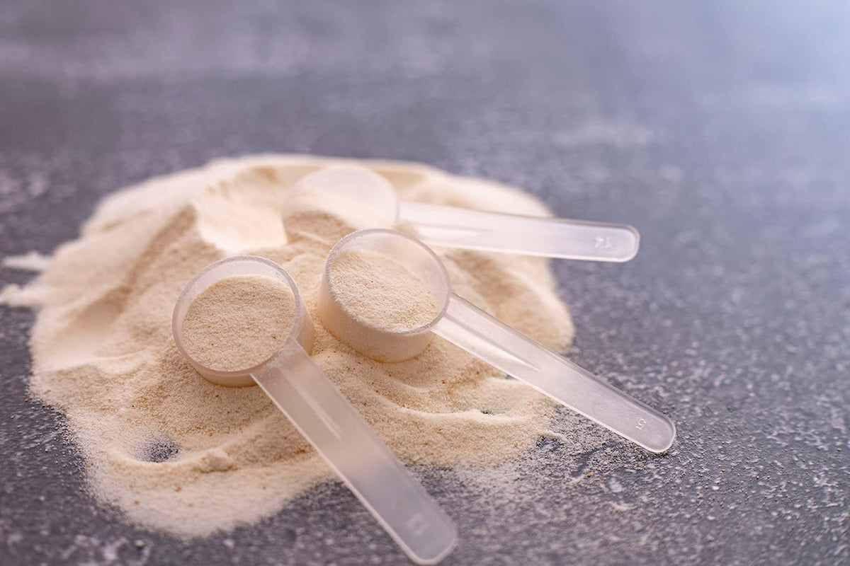 3 Measuring Spoons Set with Short Handle - 1 Teaspoon (5 ML) Clear Plastic Scoops for Creatine