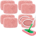 8 Pack Reusable Mop Pads Compatible with Swiffer Sweeper, Microfiber Chenille Washable Swiffer Mop