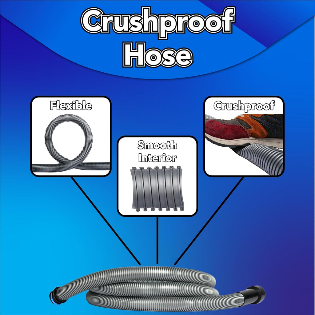 Cen-Tec Systems 95292 30 Ft. Home and Shop Vacuum Hose with Expanded Multi-Brand Power Tool Dust