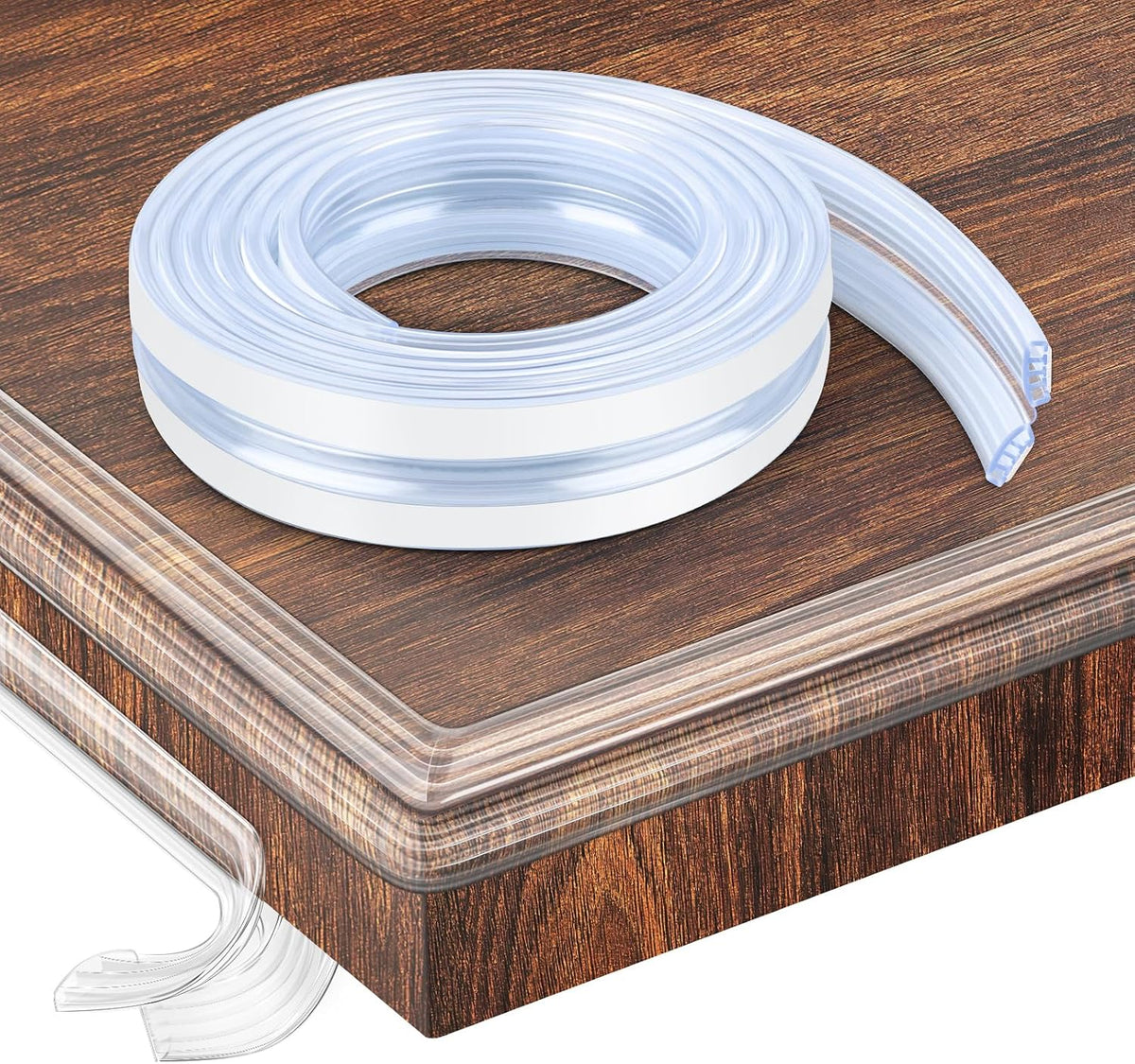 Baby Proofing,32.8ft(10M) Silicone Soft Corner Protectors with Pre-Taped Strong Adhesive, Edge