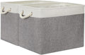 Temary Baskets for Organizing, 2 Pack Storage Baskets Large Fabric Baskets with Handles, Decorative