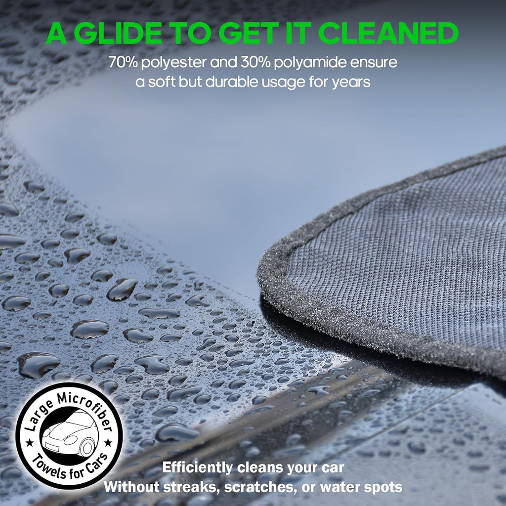 PBHEPJ 4 Pack Microfiber Towels (36"x 24") Extra Large Ultra Absorbent Drying Towel for Cars and