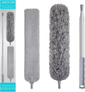 100 Inch Retractable Gap Dust Cleaner Cleaning Tools & Microfiber Feather Duster Washable and