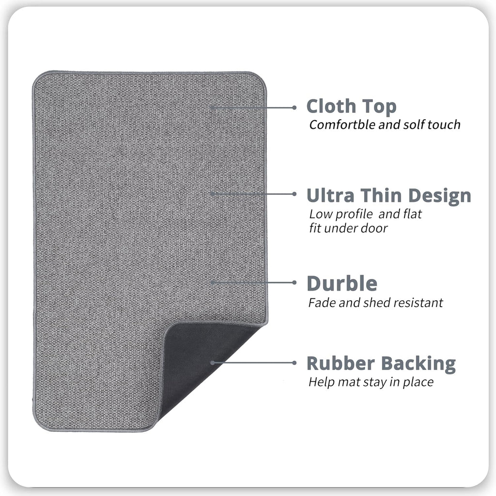 Bath Mat,Ultra Thin Bathroom Rugs,Rubber Bath Mats for Bathroom,No Slip Bath Rugs,Quick Dry,Machine