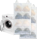 Bra laundry bags for washing machine, 2pc, Holds 8 A-D cups sizes, Cleans, Drys, Storage and