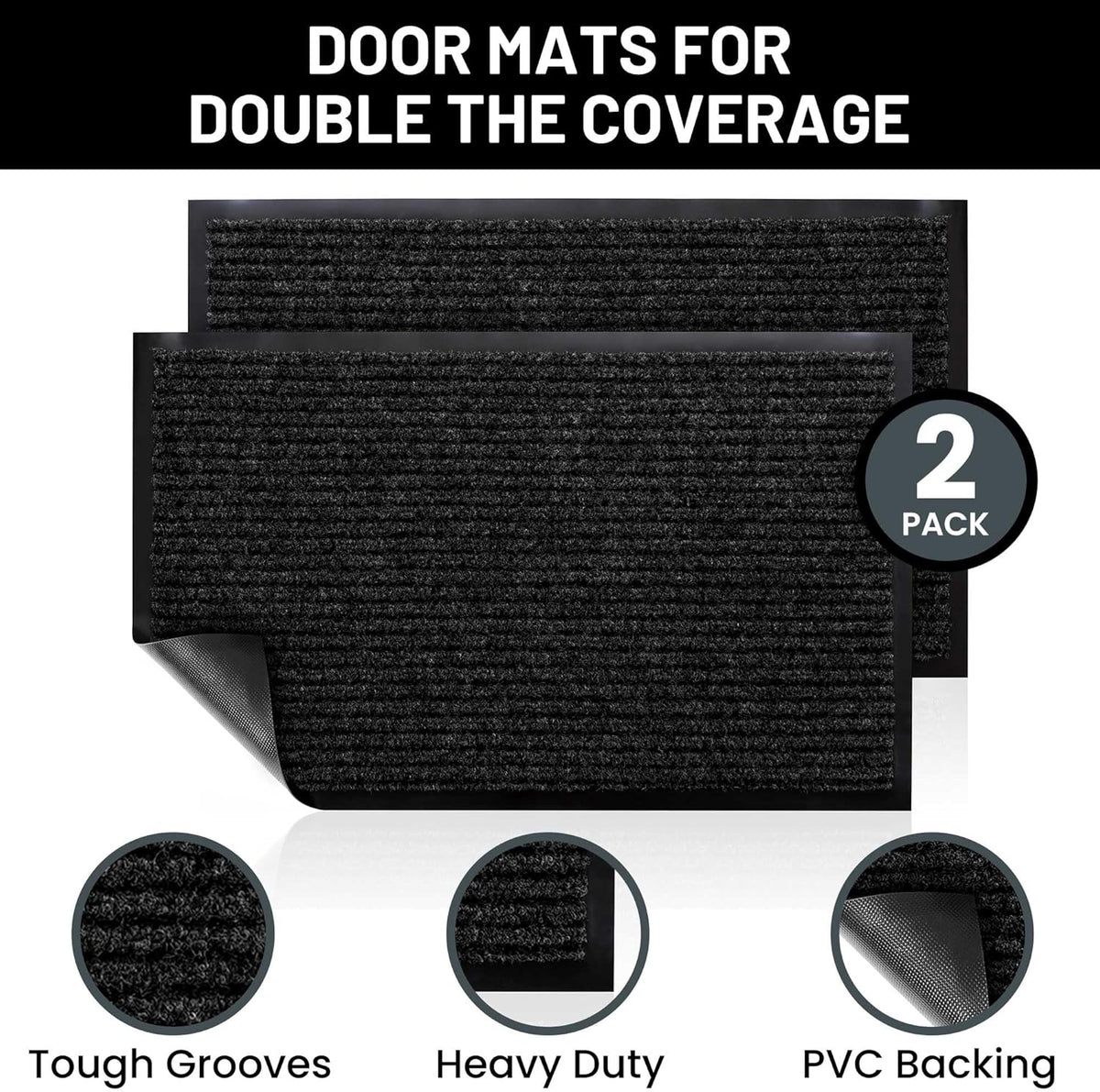 Sierra Concepts Front Door Mat X-Large Welcome Floor Mats - Entryway Indoor Outdoor Entrance