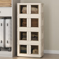 FLEXIMOUNTS 150 QT Stackable Storage Bins With Lids, Collapsible Plastic Storage Bins, Closet