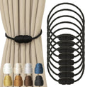 Magnetic Curtain Tiebacks Rope Curtain Tie Backs for Curtains 8 Pack Curtain Holders for Drapes