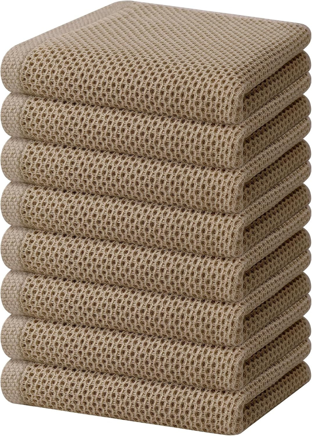 Homaxy 100% Cotton Waffle Weave Kitchen Dish Towels, Ultra Soft Absorbent Quick Drying Cleaning