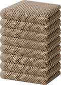Homaxy 100% Cotton Waffle Weave Kitchen Dish Towels, Ultra Soft Absorbent Quick Drying Cleaning