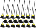 WILLBOND 20 Pcs Heavy Duty Broom Outdoor Indoor Commercial Angle Brooms Bulk for Courtyard Garage