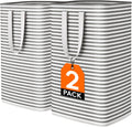 Lifewit 2 Pack Laundry Hamper Large Collapsible Laundry Baskets, Freestanding Waterproof Clothes
