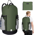 BALEINE 120L Laundry Bag Backpack, 900D Oxford Fabric Large Travel Laundry Bags with Shoulder