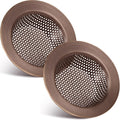 Retisee 2 Pcs Sink Strainer Stainless Steel Kitchen Sink Drain Strainer Basket Cover Mesh Hair Food