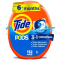 Tide PODS laundry detergent pacs, 3-in-1 Stain Remover, Odor Fighter, Color Protector, 112 Count