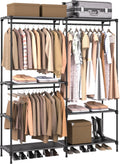 Clothes Rack, Portable Closet, 54.3 Inch Large Capacity Wardrobe Closet, Clothes Storage Organizer