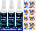 Downy Wrinkle Releaser Spray Travel Size 3 oz (Pack of 3), 8 Shout Wipes Individually Wrapped with