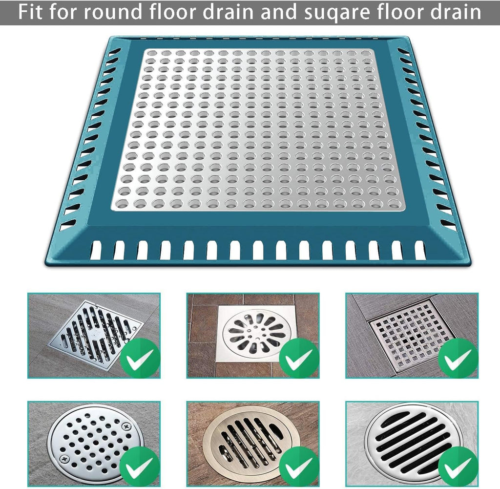 Hair Catcher/Drain Strainer/Shower Drain Cover for Bathroom Floor Drain, Stainless Steel and