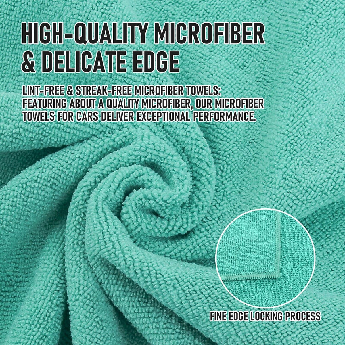Tricol Clean Microfiber Cleaning Cloth, 16in*16in, 12 Pack Ultra-Thick Cleaning Rags, Super