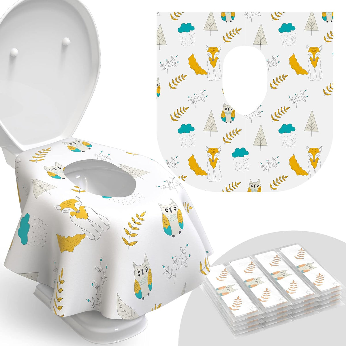 Toilet Seat Covers Disposable - 20 Pack - Waterproof, Ideal for Kids and Adults – Extra Large