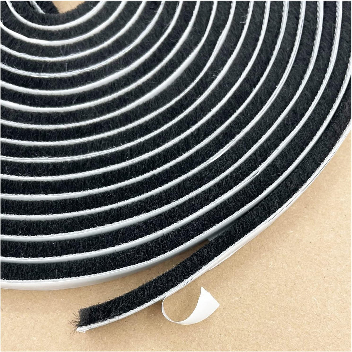 Window Weather Stripping Brush for Sliding Door Frame, Pile Self Adhesive Weather Strip Seal Strip