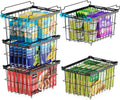 iSPECLE Freezer Organizer Bins - 5 Pack Adjustable & Extra Large Deep Freezer Organizer Bins for 5