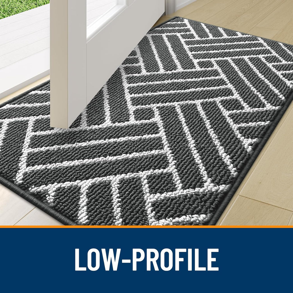OLANLY Indoor Door Mat, 32x20 Inch, Dirt Resistant and Absorbent, Non-Slip Rubber Backing Floor