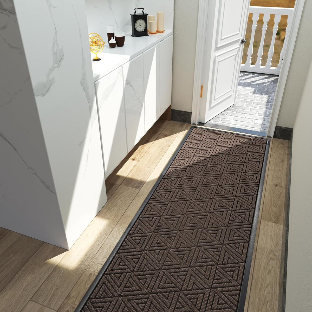 Yimobra Front Door Mat Outside Entrance 72 x 24, Waterproof and Washable Outdoor Mat, Non Slip