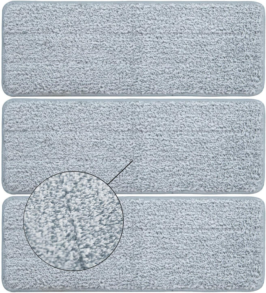 Bulletproof Microfiber Mop Replacement Heads - Washable Pads for Floor Cleaning Compatible with