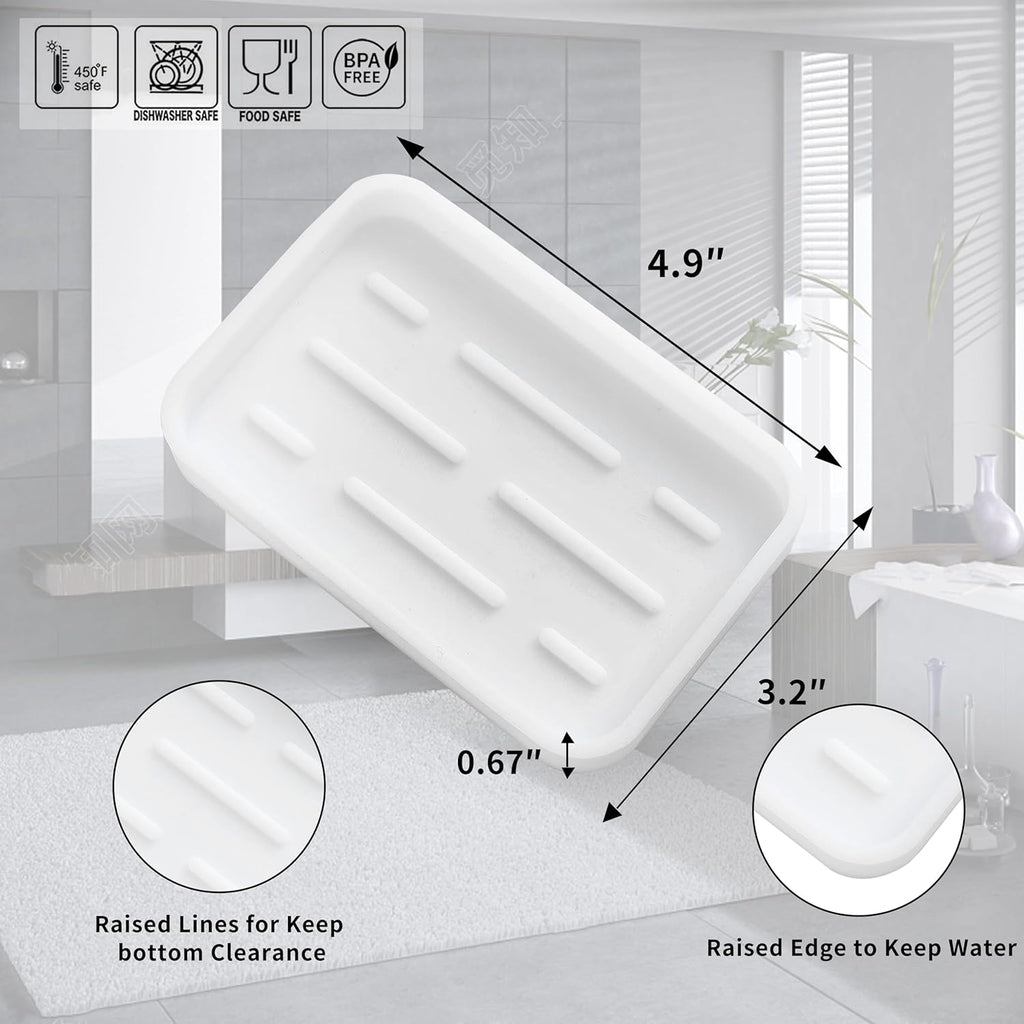 Silicone Kitchen Sink Organizer Tray for Multiple Usage,Easy Clean Sponges Holder for Kitchen