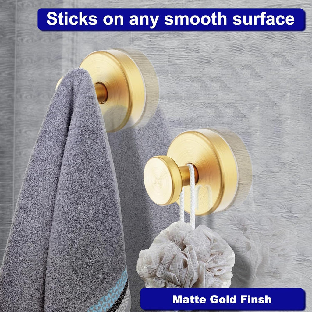 Suction Cup Hooks for Shower, Removable Towel Hooks for Bathroom Window Glass Door Wall, Bath Robe