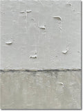 NANKAI Hand Painted Grey and White art Canvas Paintings Minimalist Abstract Oil Painting Wall Art