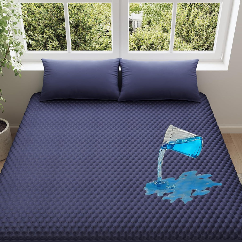 OhGeni 100% Waterproof Mattress Protector, Full Size Mattress Pad, Fits 6"-20" Mattresses with Deep