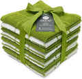 100% Cotton Terry Dish Cloth & Dish Towel, 6 Pack, Super Soft and Absorbent Kitchen Towels, Perfect