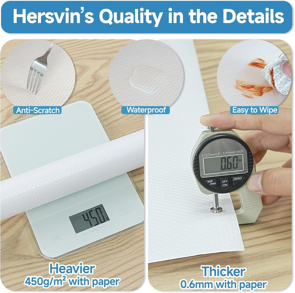 Shelf Liners 10 in x 20 ft Self-Adhesive EVA Drawer Mats, Cupboard Protector, Kitchen Cabinet