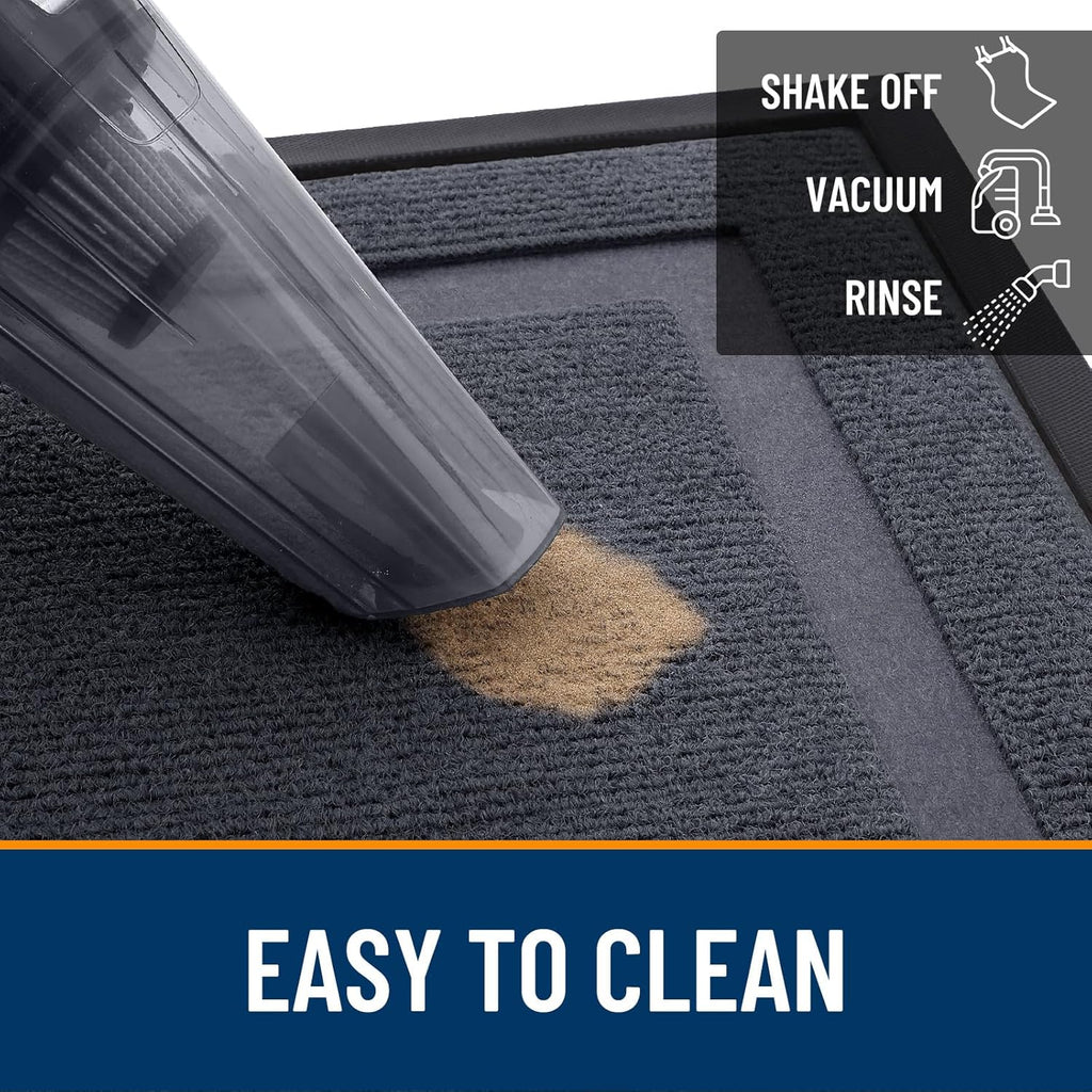 OLANLY Front Door Mat Indoor Outdoor Entrance, Waterproof All-Season, All-Weather Doormat, Sturdy