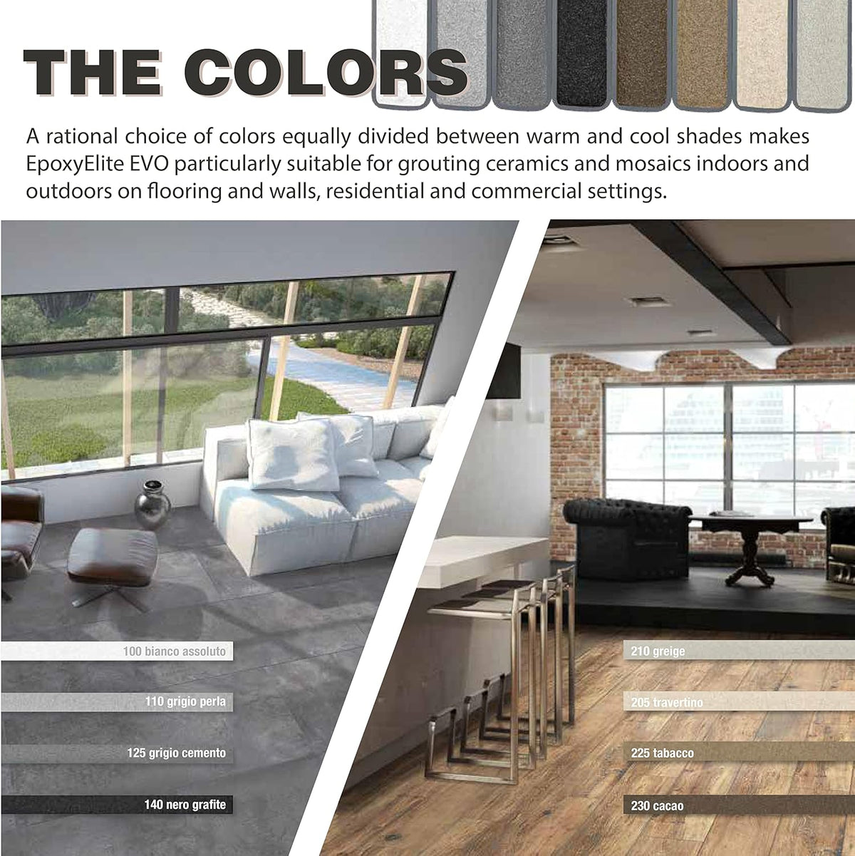 The Tile Doctor EpoxyElite EVO - Litokol Epoxy Grout for Tile, Ideal for Home Office Decor &