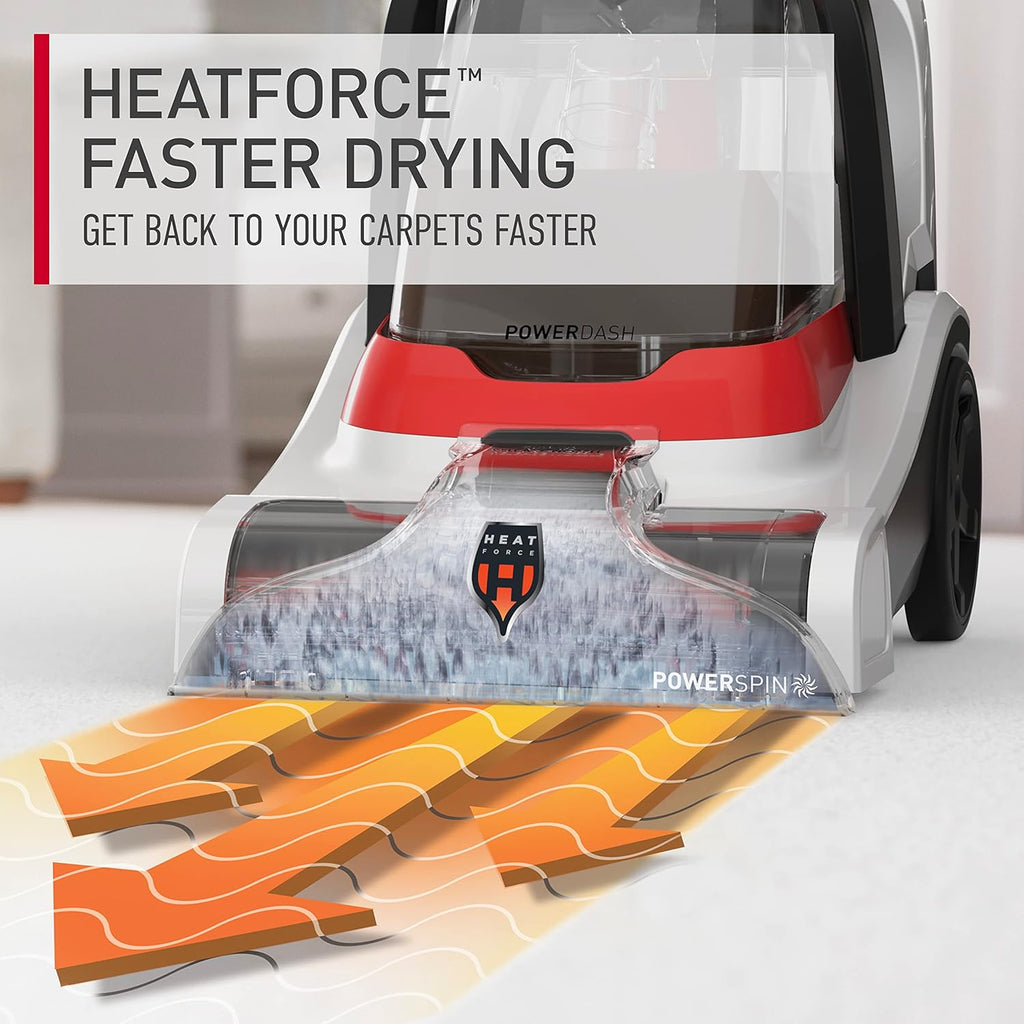 Hoover PowerDash Pet+ Compact Carpet Cleaner Machine, Lightweight Carpet Shampooer Machine, Pair